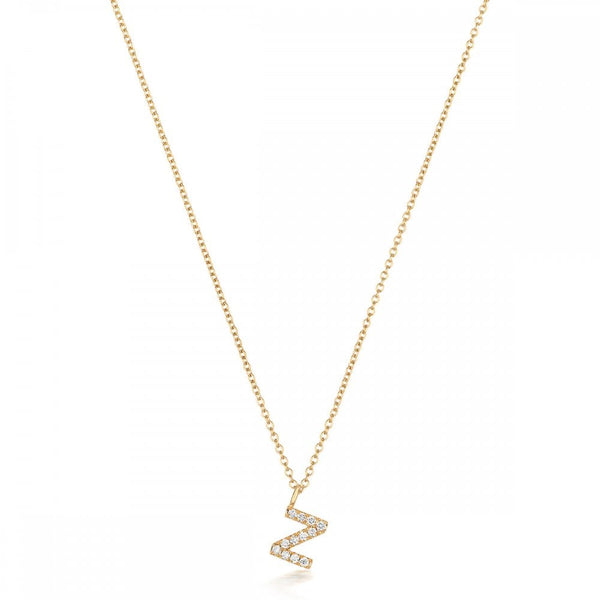 Francis & Gaye 18ct Gold Diamond Set Initial Necklace