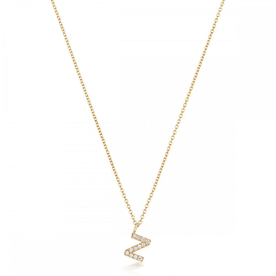 Francis & Gaye 18ct Gold Diamond Set Initial Necklace