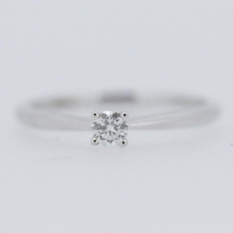 Francis & Gaye 18ct White Gold 0.15ct Diamond Solitaire Ring