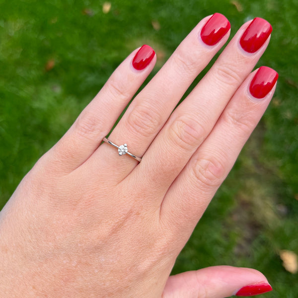 Francis & Gaye 18ct White Gold 0.20ct Solitaire Ring
