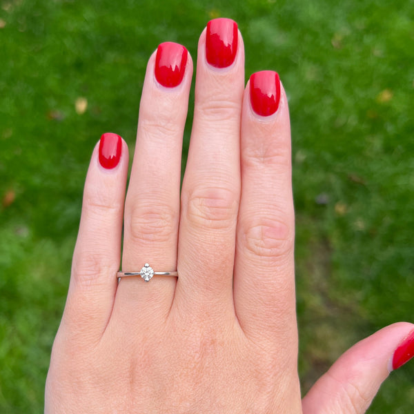 Francis & Gaye 18ct White Gold 0.20ct Solitaire Ring