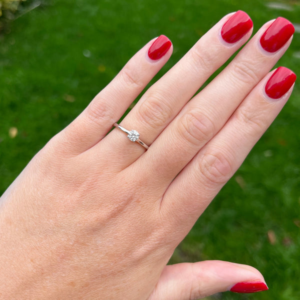 Francis & Gaye 18ct White Gold 0.27ct Diamond Solitaire Ring