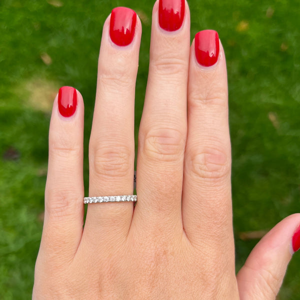 Francis & Gaye 18ct White Gold Diamond 0.52ct Half Eternity Ring