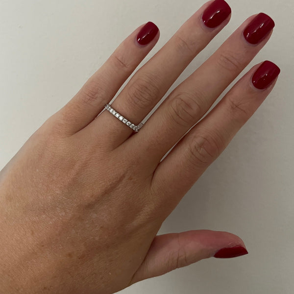 Francis & Gaye 18ct White Gold Diamond 0.52ct Half Eternity Ring
