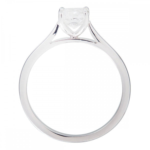 Francis & Gaye 18ct White Gold Princess Cut Solitaire Ring