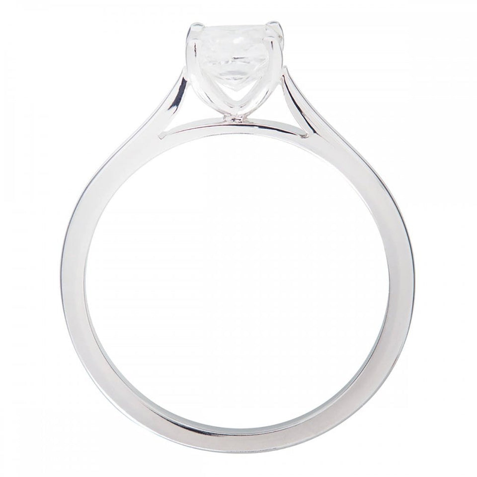 Francis & Gaye 18ct White Gold Princess Cut Solitaire Ring