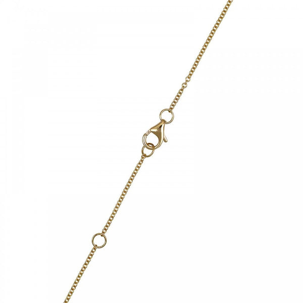 Francis & Gaye 18ct Yellow Gold Citrine & Diamond Pear Drop Necklace