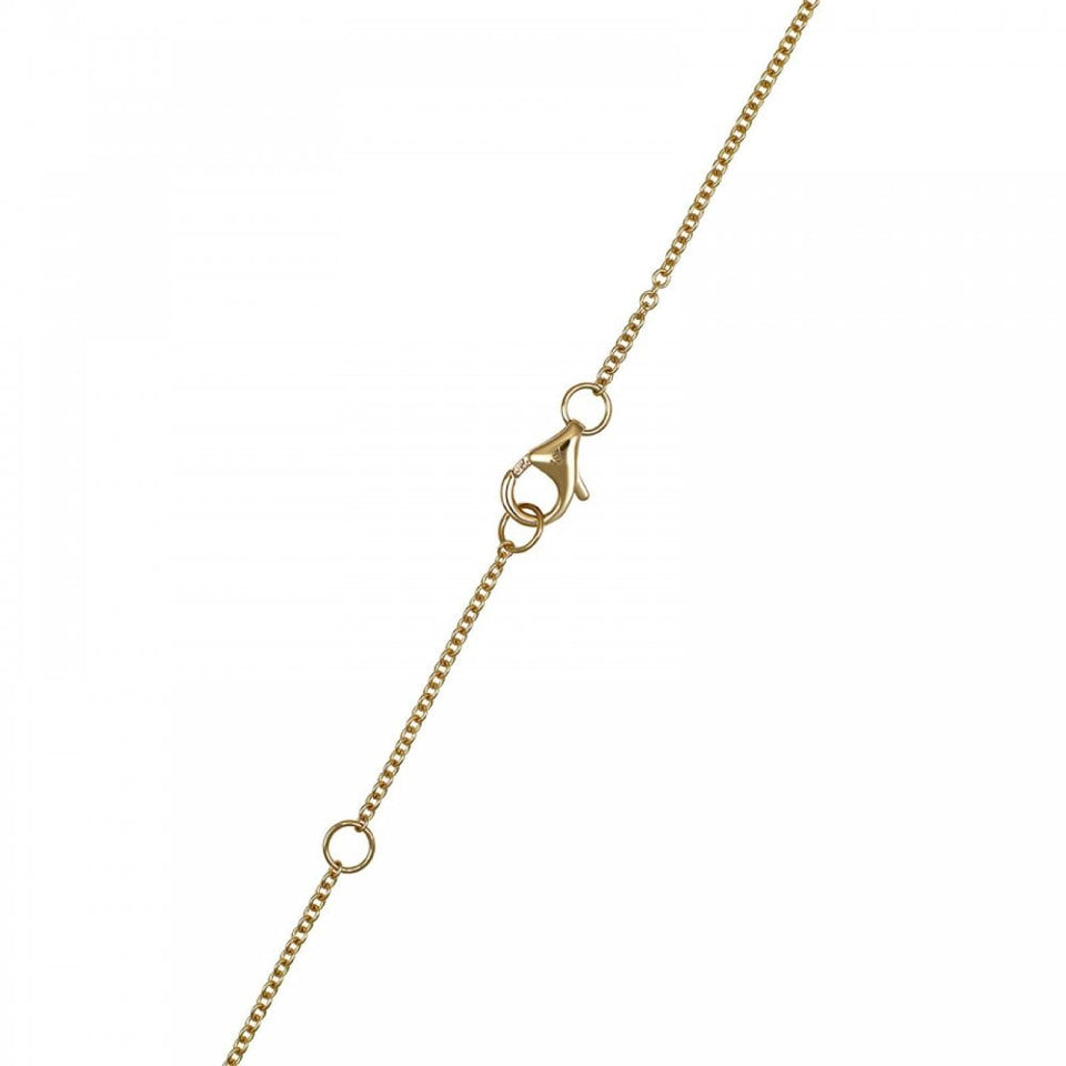 Francis & Gaye 18ct Yellow Gold Citrine & Diamond Pear Drop Necklace