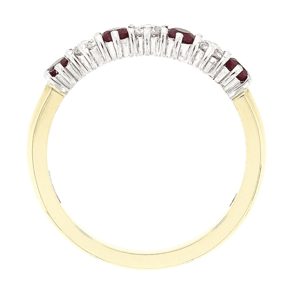 Francis & Gaye 18ct Yellow Gold Diamond & Ruby Ring