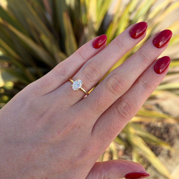 Francis & Gaye 18ct Yellow Gold Laboratory Created 1.02ct Diamond Solitaire Ring