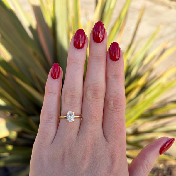 Francis & Gaye 18ct Yellow Gold Laboratory Created 1.02ct Diamond Solitaire Ring