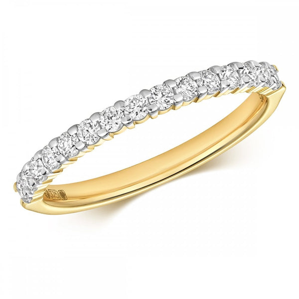Francis & Gaye 9ct Gold 0.33ct Half Diamond Eternity Ring