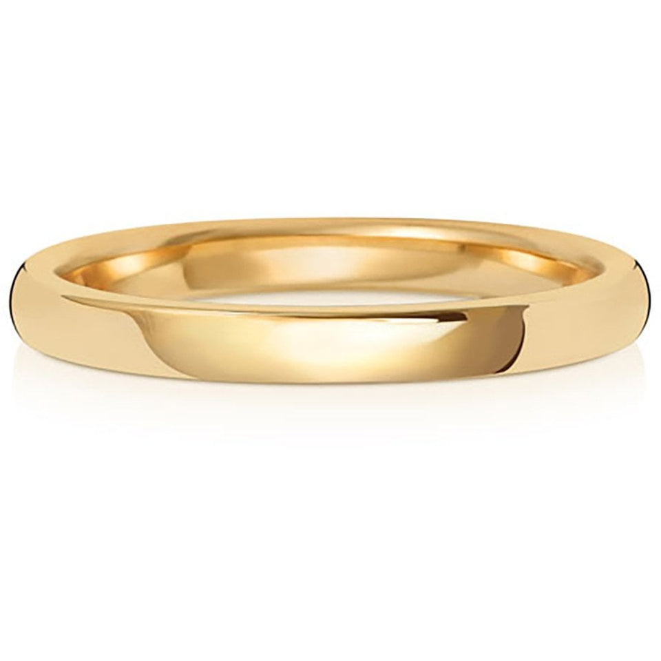 Francis & Gaye 9ct Gold 2mm Soft Court Wedding Ring