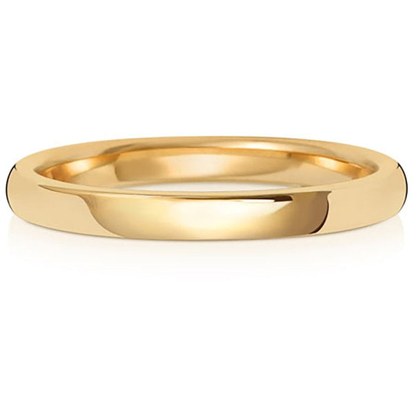 Francis & Gaye 9ct Gold 2mm Soft Court Wedding Ring