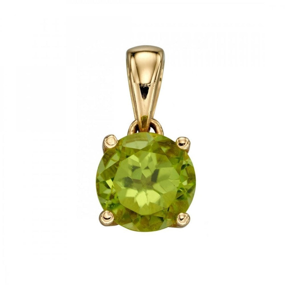 Francis & Gaye 9ct Gold August Birthstone Pendant - Peridot