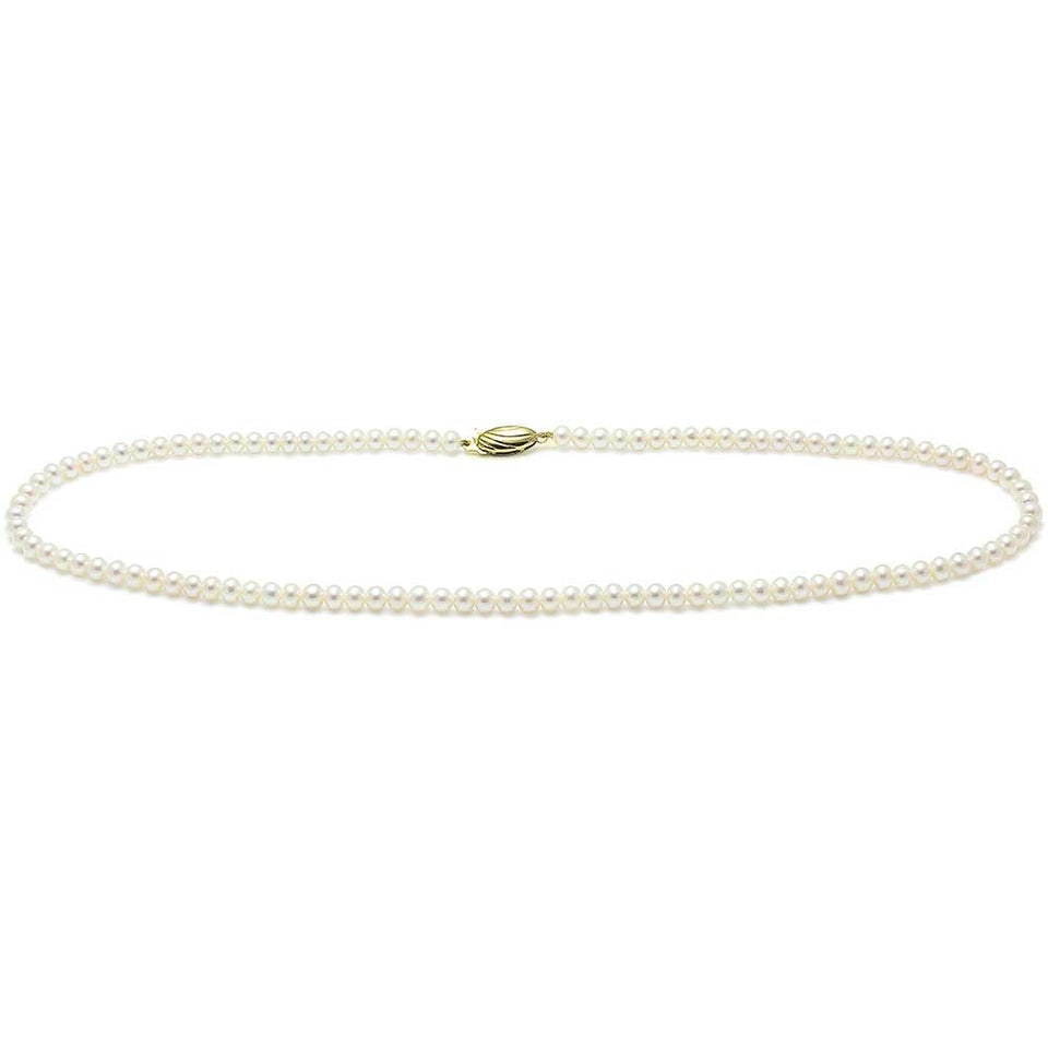 Francis & Gaye 9ct Gold Plated Clasp 4.5mm Cultured River Pearl Necklace