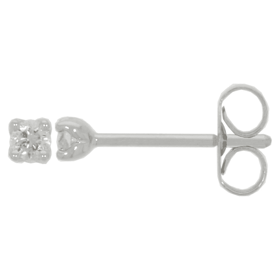 Francis & Gaye 9ct White Gold 0.10ct Diamond Studs