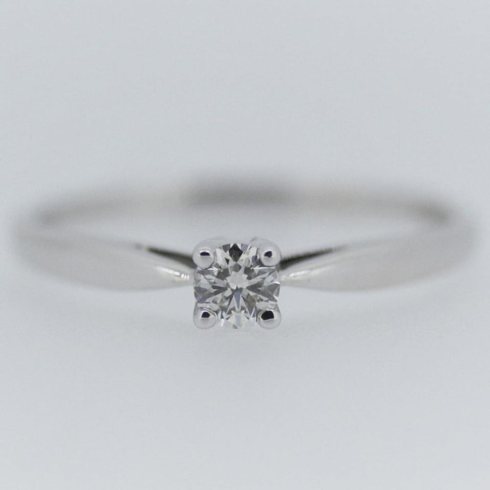 Francis & Gaye 9ct White Gold 0.15ct Diamond Solitaire Ring