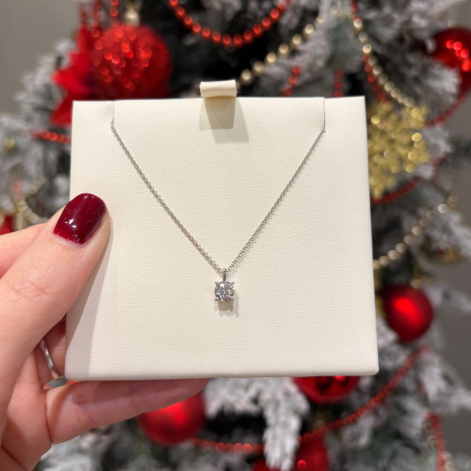 Francis & Gaye 9ct White Gold 0.50ct Laboratory Created Diamond Necklace