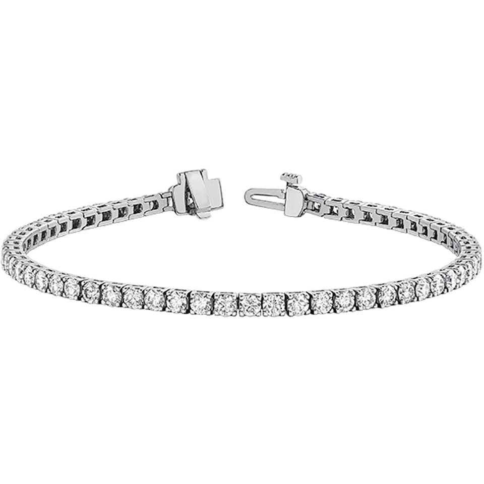 Francis & Gaye 9ct White Gold 2ct Diamond Tennis Bracelet
