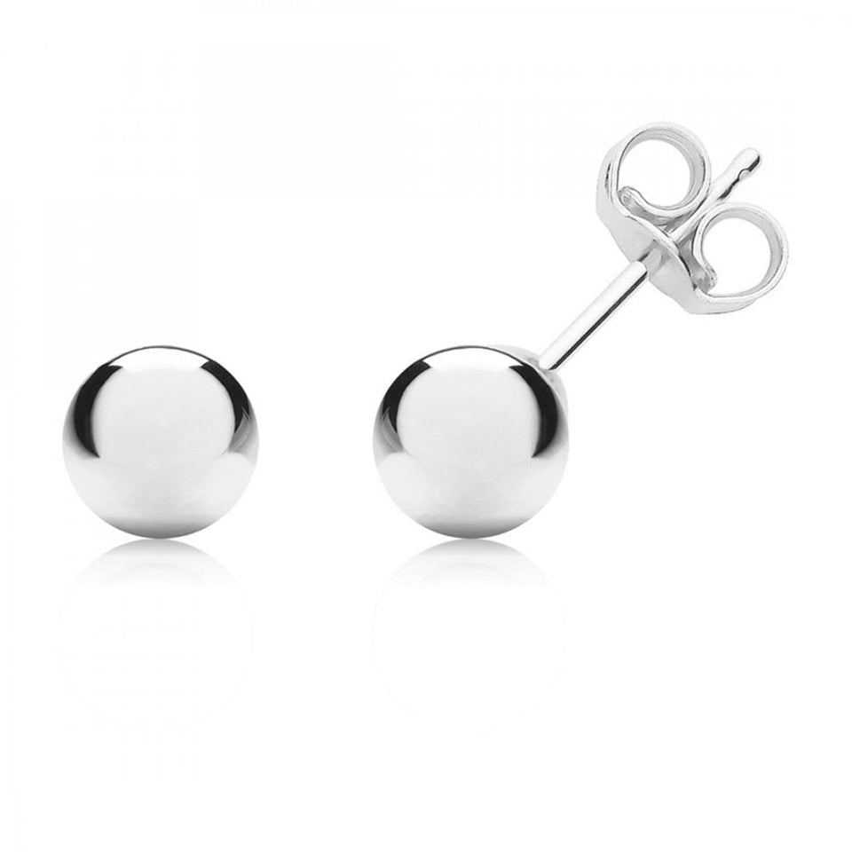 Francis & Gaye 9ct White Gold Ball Studs