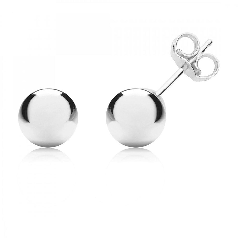 Francis & Gaye 9ct White Gold Ball Studs