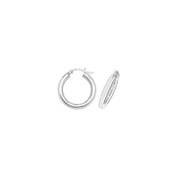 Francis & Gaye 9ct White Gold Earring Hoops