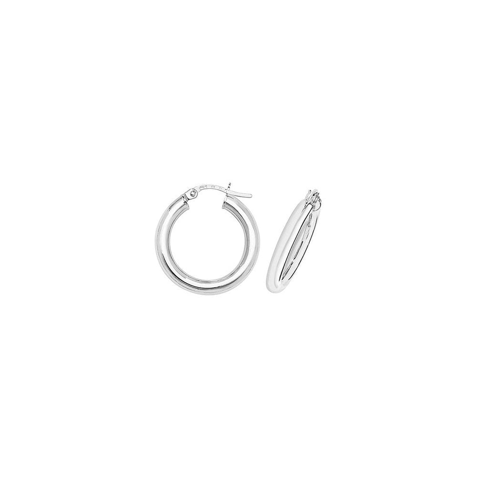 Francis & Gaye 9ct White Gold Earring Hoops