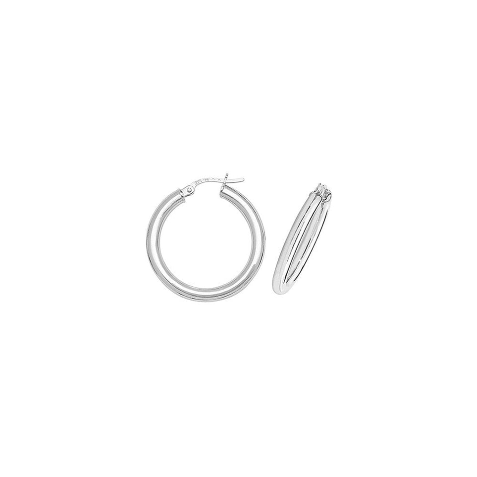Francis & Gaye 9ct White Gold Earring Hoops