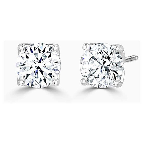 Francis & Gaye 9ct White Gold Laboratory Created Diamond Earrings