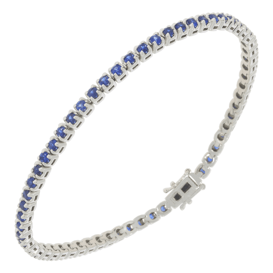 Francis & Gaye 9ct White Gold Sapphire Tennis Bracelet