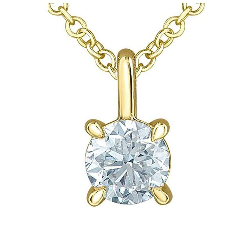 Francis & Gaye 9ct Yellow Gold 0.50ct Laboratory Created Diamond Pendant