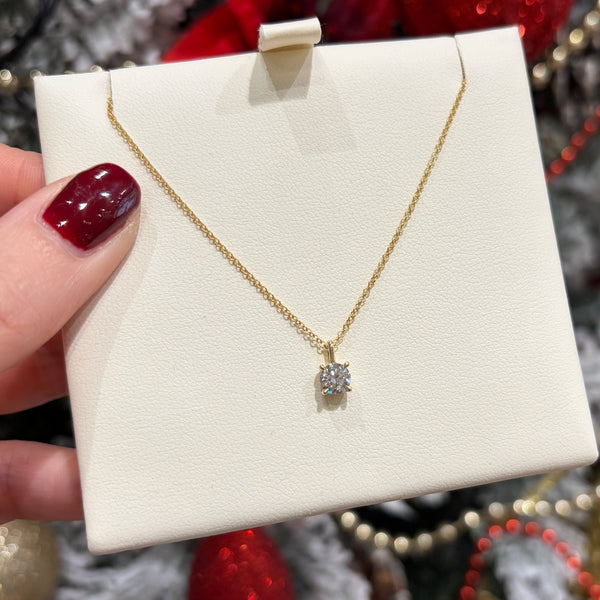 Francis & Gaye 9ct Yellow Gold 0.50ct Laboratory Created Diamond Pendant