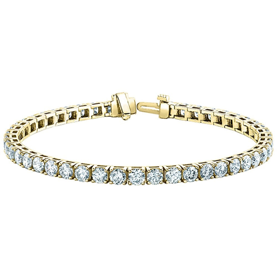 Francis & Gaye 9ct Yellow Gold 2ct Laboratory Created Diamond Tennis Bracelet