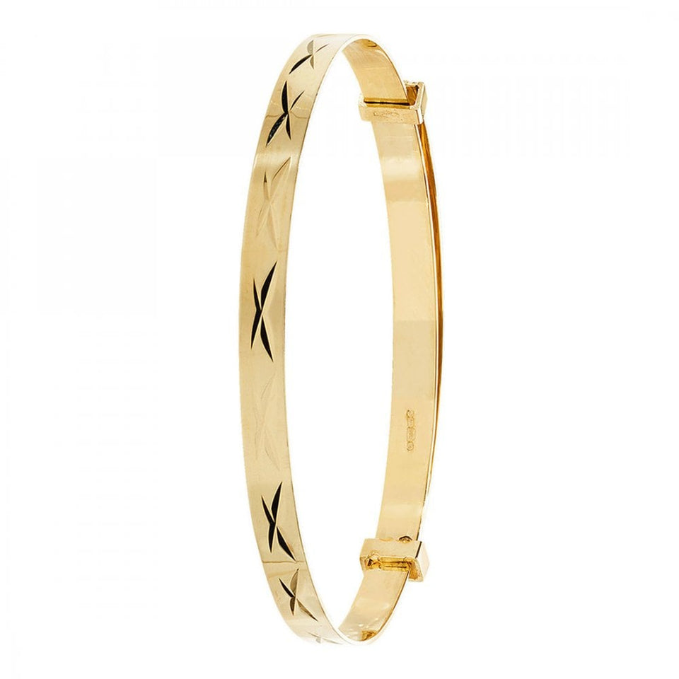 Francis & Gaye 9ct Yellow Gold 3mm Baby Expander Bangle