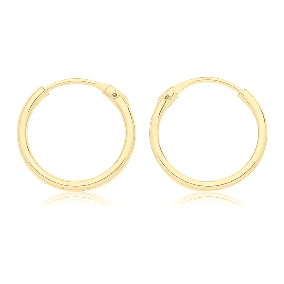 Francis & Gaye 9ct Yellow Gold 8mm Sleepers
