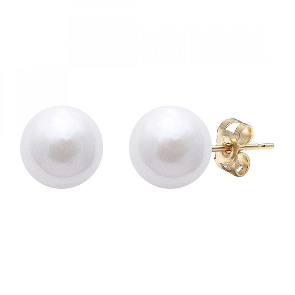 Francis & Gaye 9ct Yellow Gold Akoya Pearl Earring Studs