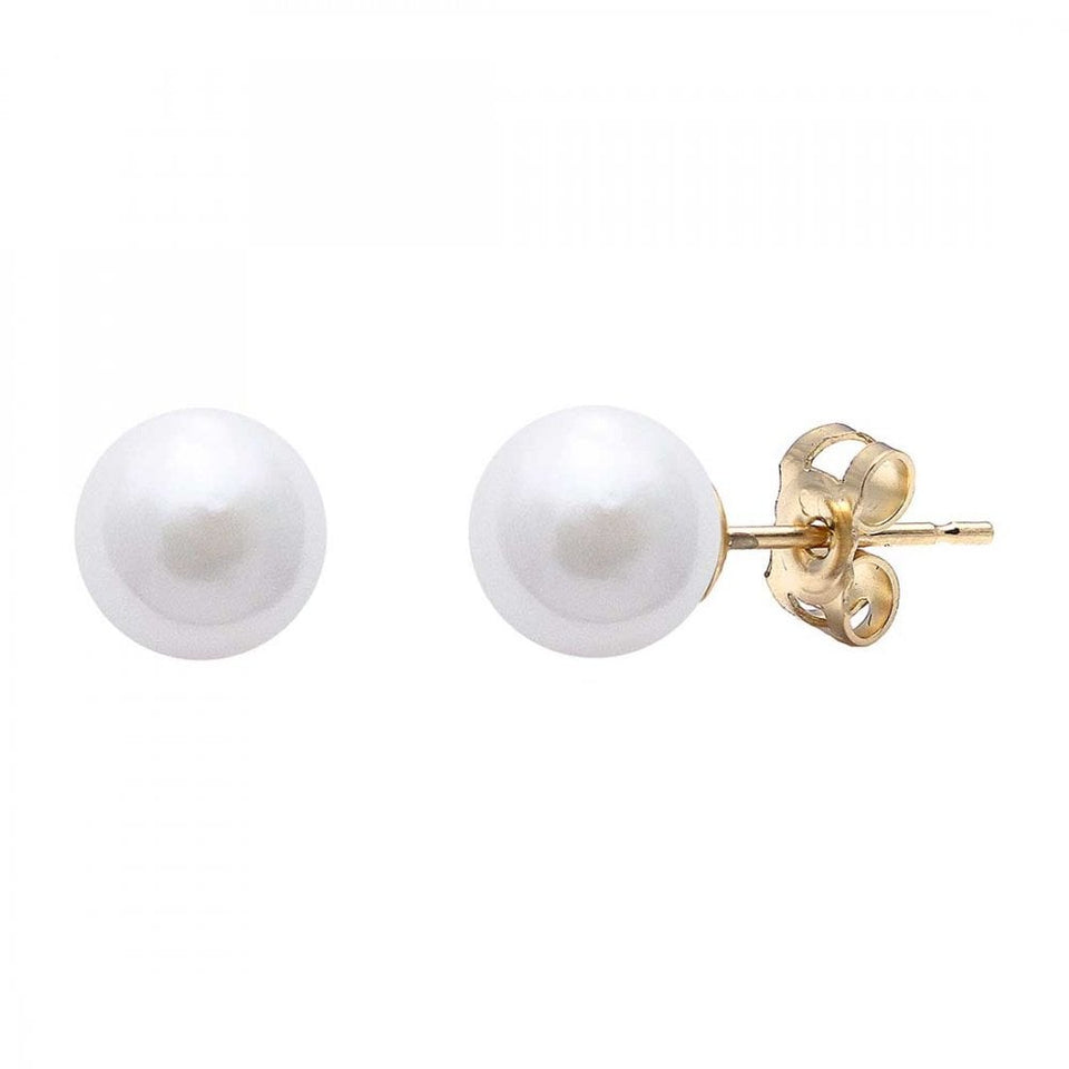 Francis & Gaye 9ct Yellow Gold Akoya Pearl Earring Studs