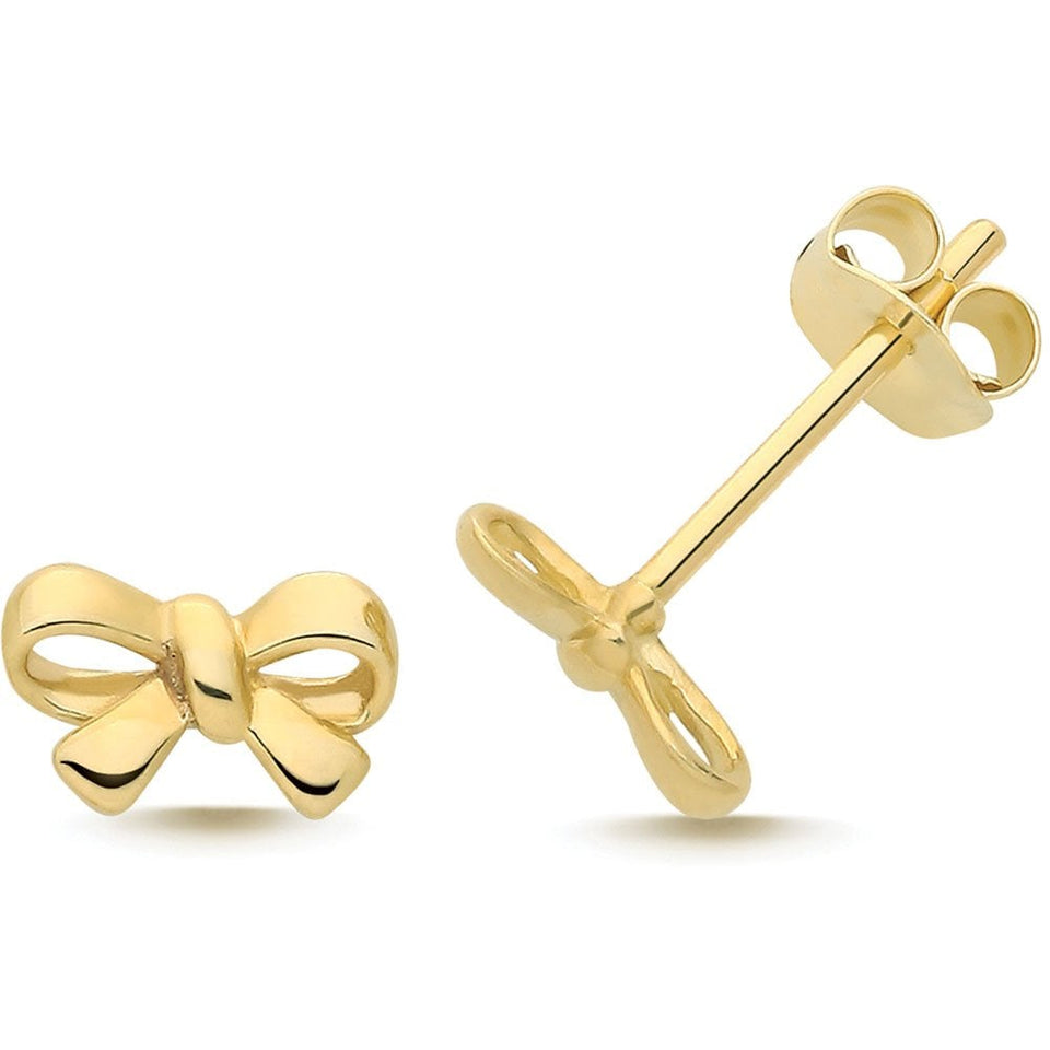 Francis & Gaye 9ct Yellow Gold Bow Earring Studs