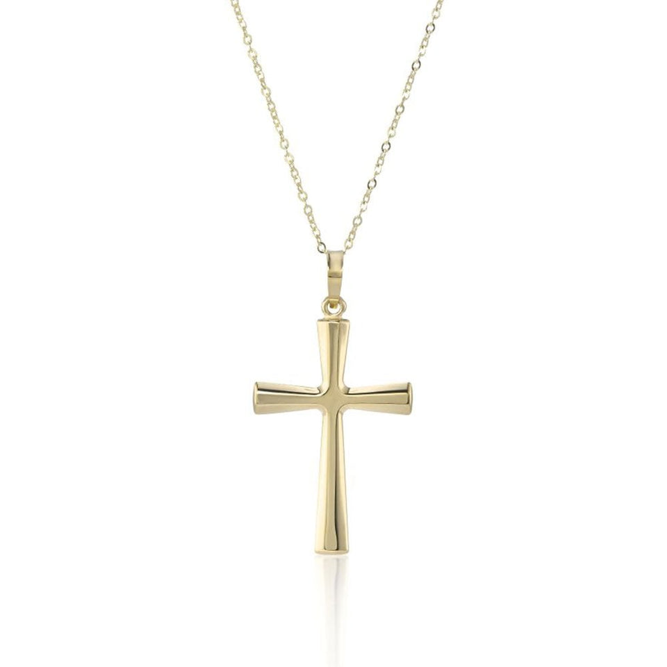 Francis & Gaye 9ct Yellow Gold Cross Necklace