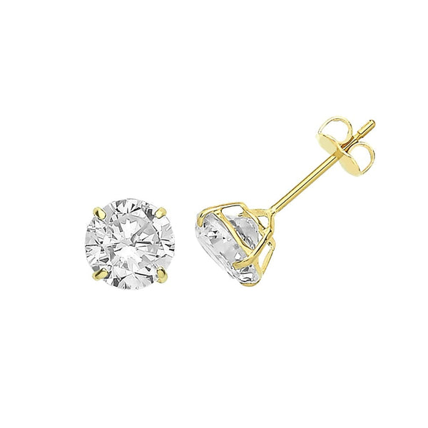 Francis & Gaye 9ct Yellow Gold Cubic Zirconia Earring Studs