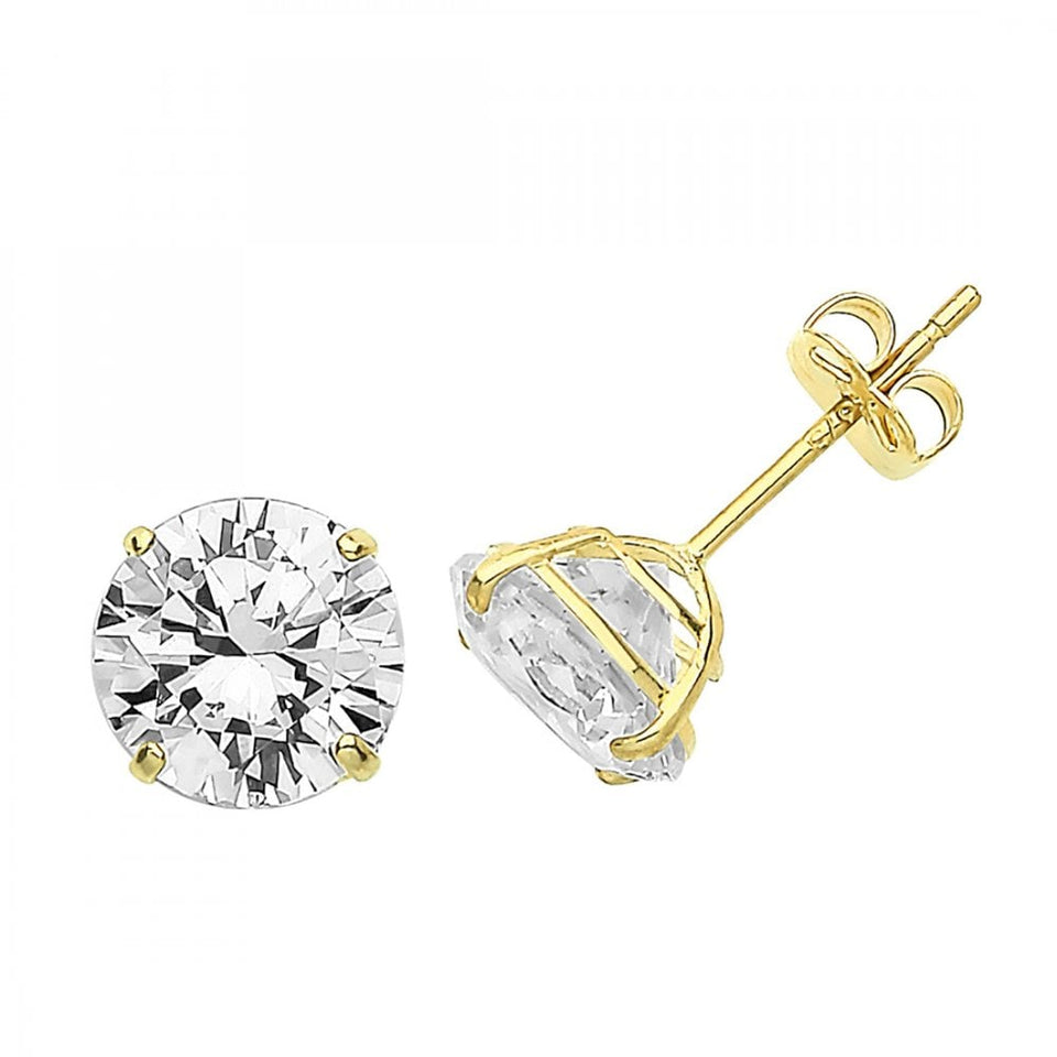 Francis & Gaye 9ct Yellow Gold Cubic Zirconia Earring Studs