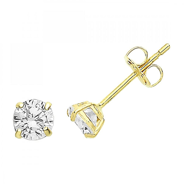 Francis & Gaye 9ct Yellow Gold Cubic Zirconia Earring Studs