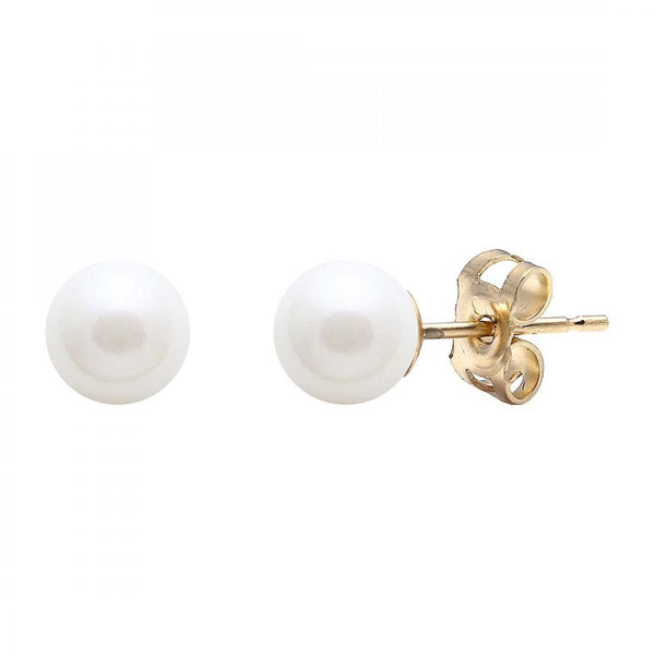 Francis & Gaye 9ct Yellow Gold Cultured River Pearl Earring Studs