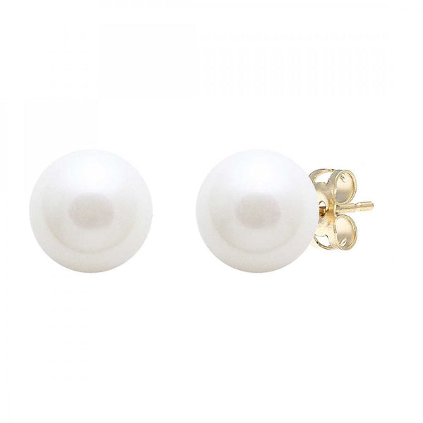 Francis & Gaye 9ct Yellow Gold Cultured River Pearl Earring Studs