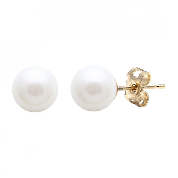 Francis & Gaye 9ct Yellow Gold Cultured River Pearl Earring Studs