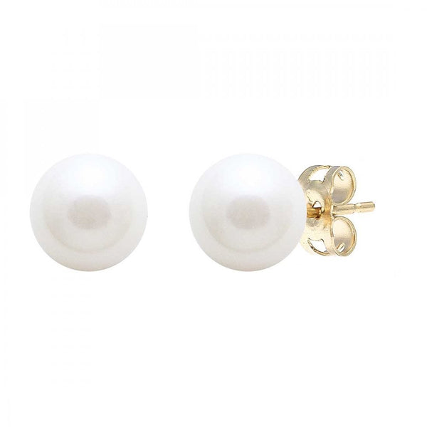 Francis & Gaye 9ct Yellow Gold Cultured River Pearl Earring Studs