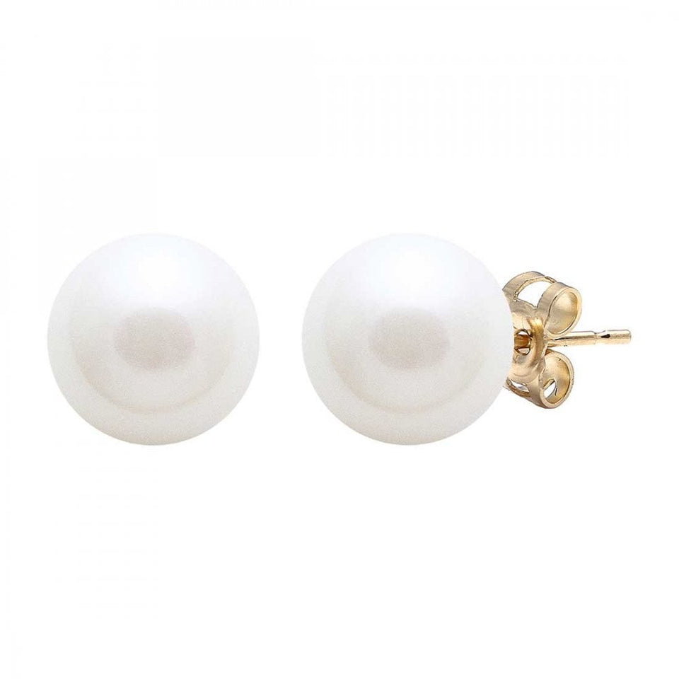 Francis & Gaye 9ct Yellow Gold Cultured River Pearl Earring Studs
