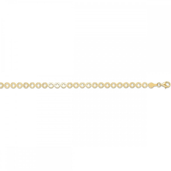 Francis & Gaye 9ct Yellow Gold Cut out Clover Bracelet