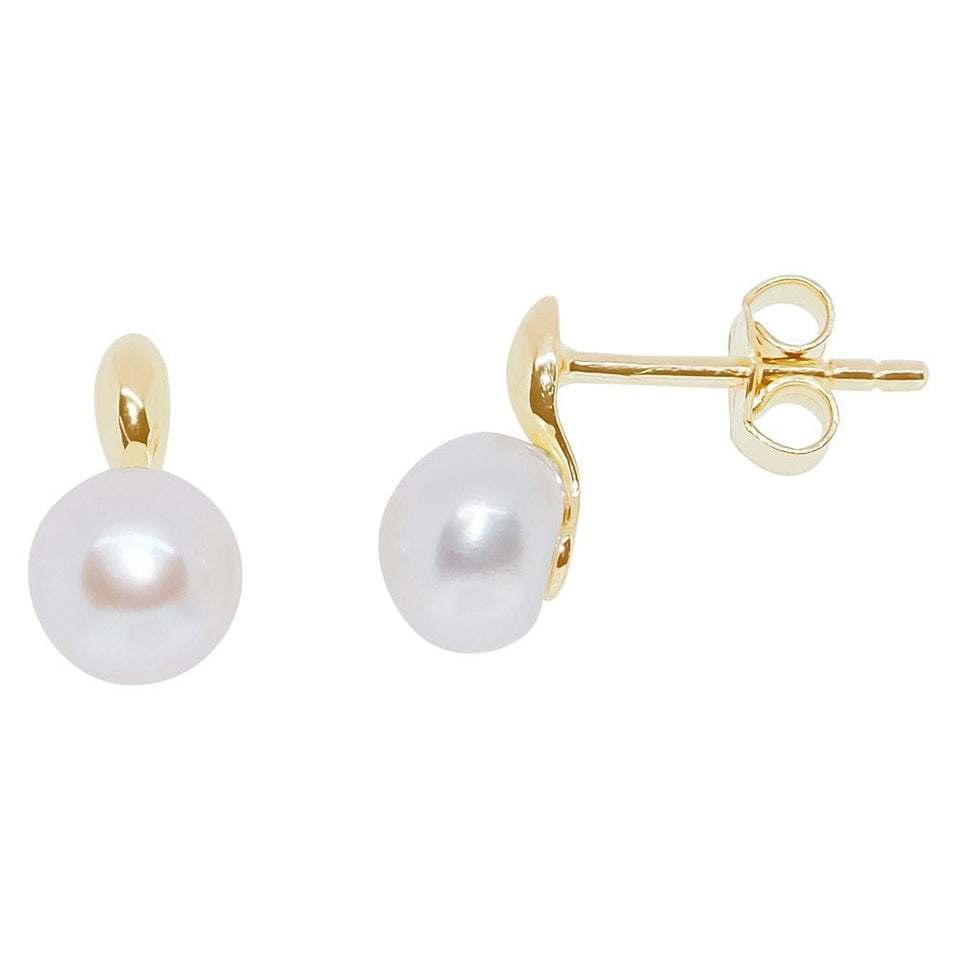 Francis & Gaye 9ct Yellow Gold Freshwater Pearl Earring Studs